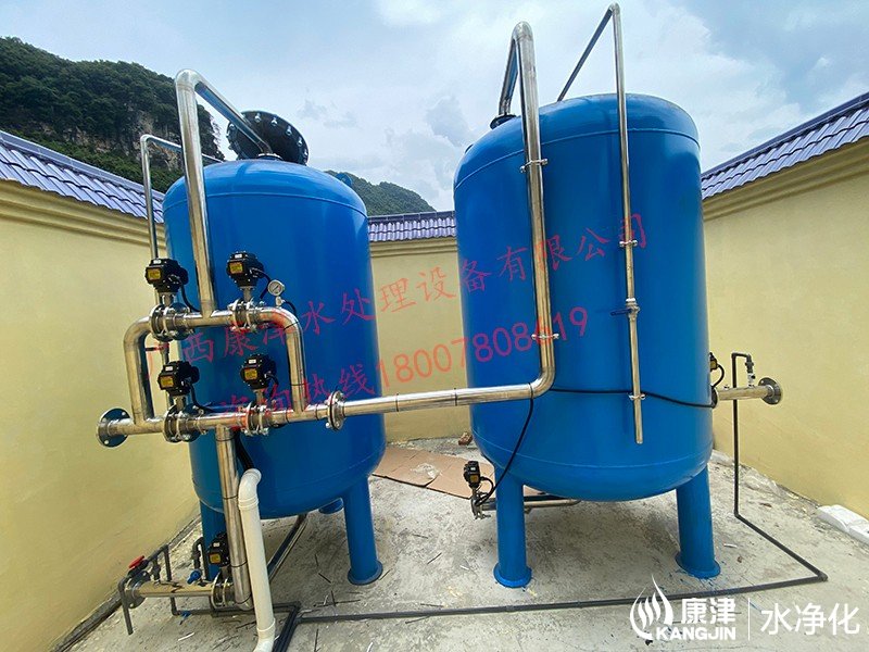 贵港市翚村20吨压力式一体化净水设备